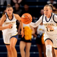 Drexel's Grace O'Neill scored 11 points against Delaware Friday night.