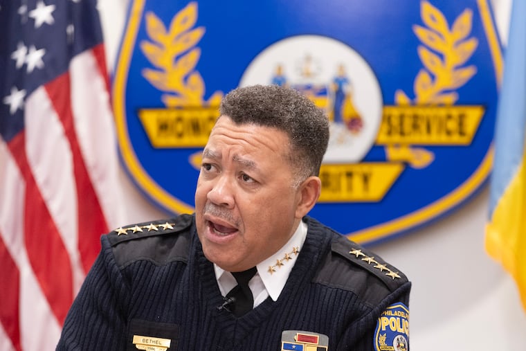 Philadelphia Police Commissioner Kevin Bethel talks about his first year on the job and the significant drop in gun violence across the city on Dec. 18, 2024.