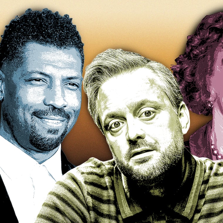 Deon Cole (from left), Nate Bargatze, and Kathy Griffin are just a few of the best stand-up comedians coming to Philadelphia in 2025. Others include Colin Jost, Jordan Jensen, Adam Ray, Rachel Scanlon, and Sheng Wang.