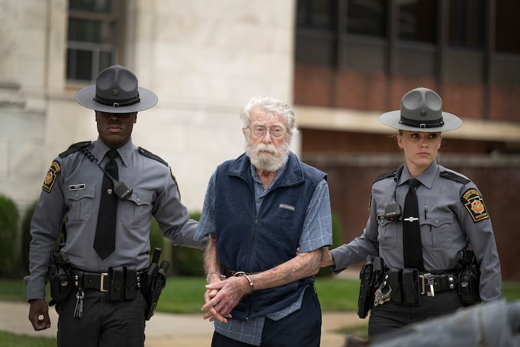 David Zandstra, seen here after his arrest in September 2023, is on trial this week in the 1975 abduction and murder of eight year-old Gretchen Harrington.