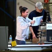 Philadelphia City Commission elections workers begin the recount at the Philadelphia Ballot Processing Center May 29, 2022 in the Pennsylvania Republican Senate primary between candidates Mehmet Oz and David McCormick.