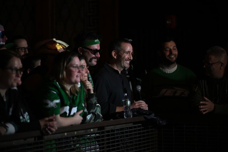 Eagles general manager Howie Roseman was in the audience Friday night during the taping of Jason Kelce's ESPN show at Union Transfer.