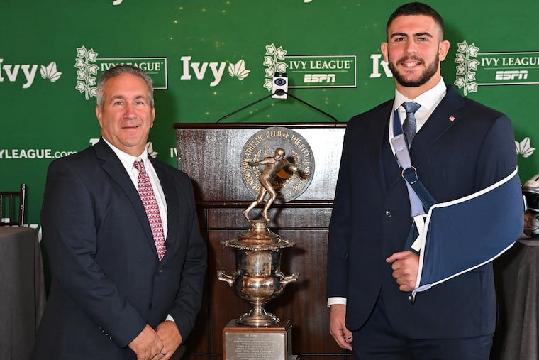 Former Penn defensive lineman Joey Slackman declared for the NFL draft.