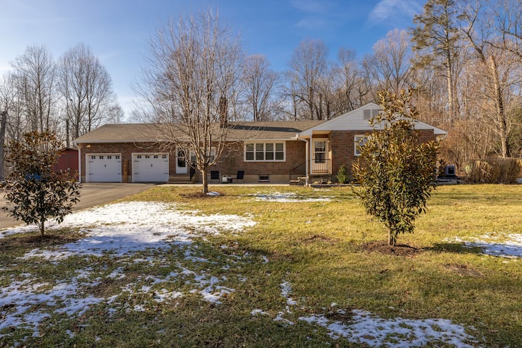 The exterior of the home in Green Lane, Montgomery County.